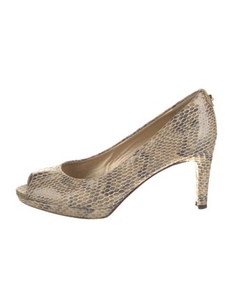 Stuart Weitzman Snakeskin Animal Print Pumps
