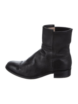 Stuart Weitzman Leather Whipstitch Trim Boots
