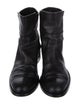 Stuart Weitzman Leather Whipstitch Trim Boots