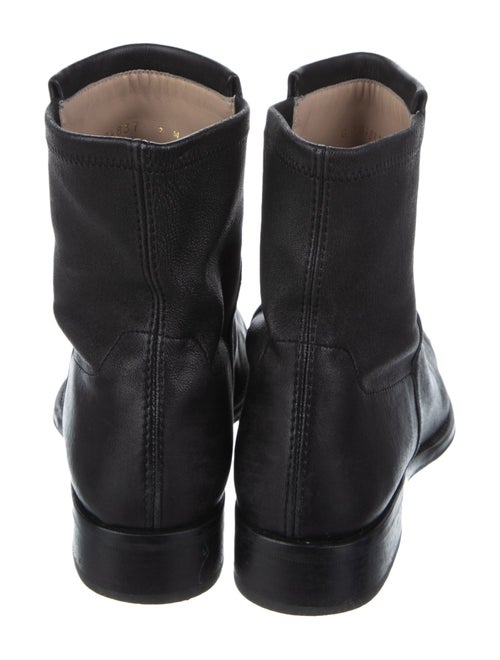 Stuart Weitzman Leather Whipstitch Trim Boots