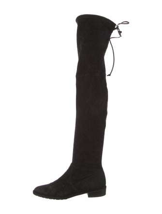 Stuart Weitzman Suede Lace-Up Boots