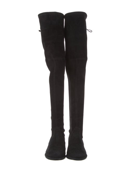 Stuart Weitzman Suede Lace-Up Boots