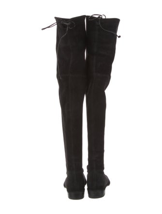 Stuart Weitzman Suede Lace-Up Boots