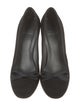 Stuart Weitzman Suede Bow Accents Pumps