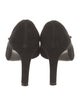 Stuart Weitzman Suede Bow Accents Pumps