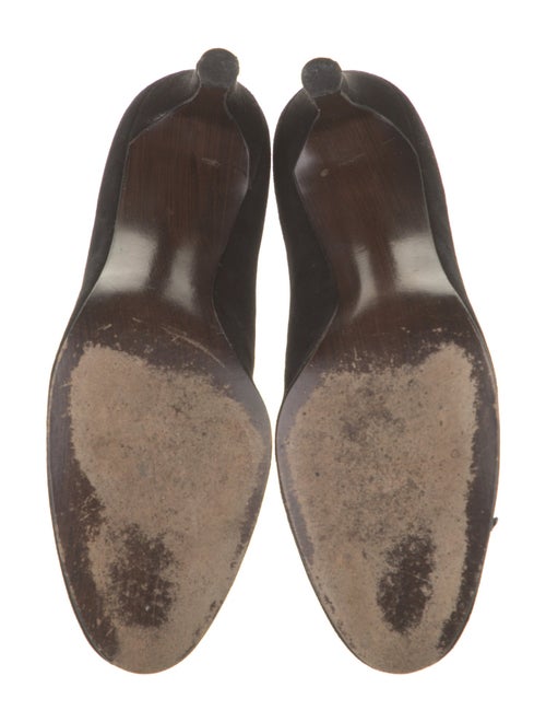 Stuart Weitzman Suede Bow Accents Pumps