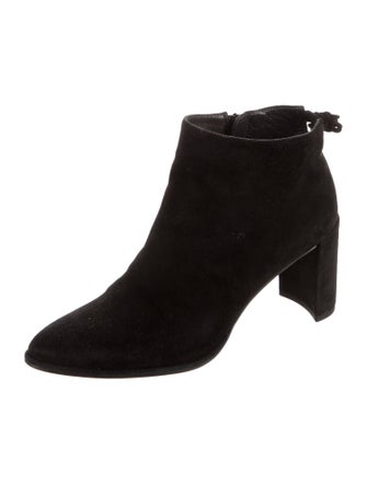 Stuart Weitzman Suede Cutout Accent Boots