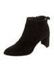 Stuart Weitzman Suede Cutout Accent Boots