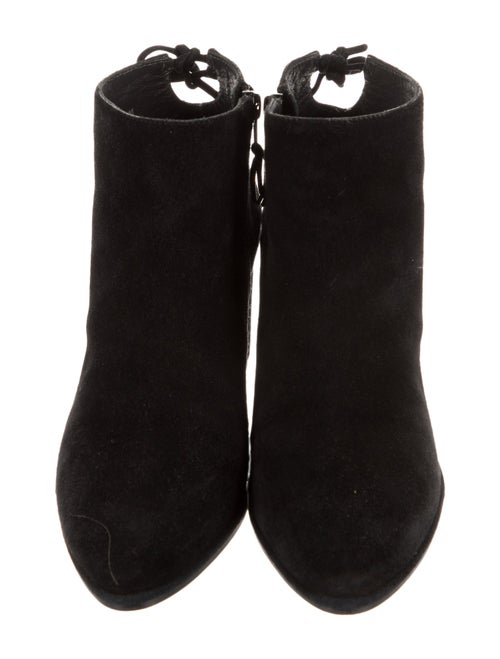 Stuart Weitzman Suede Cutout Accent Boots