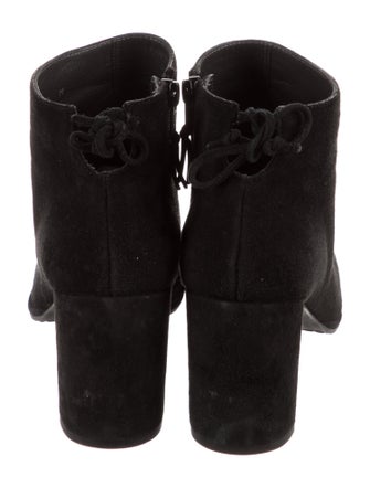 Stuart Weitzman Suede Cutout Accent Boots