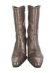 Stuart Weitzman Leather Whipstitch Trim Boots