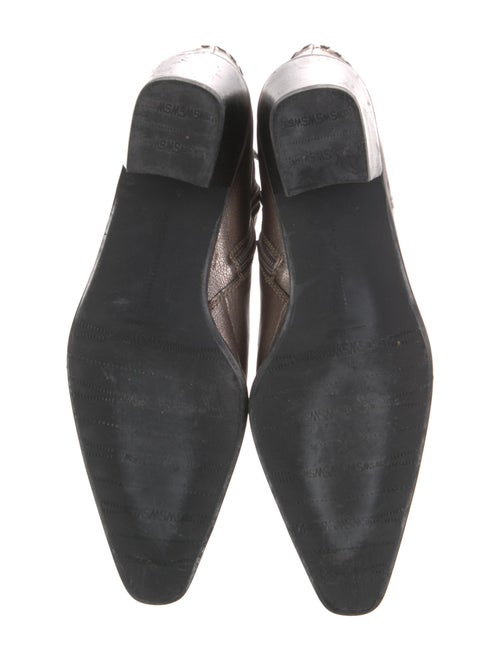 Stuart Weitzman Leather Whipstitch Trim Boots