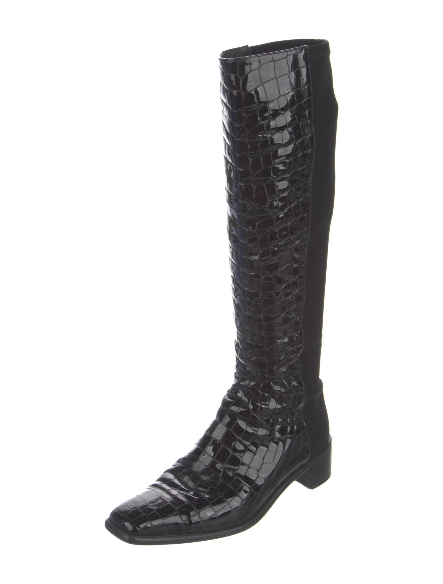 Stuart Weitzman Patent Leather Riding Boots