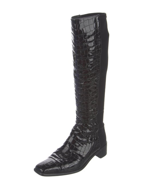 Stuart Weitzman Patent Leather Riding Boots