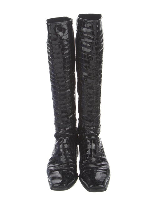 Stuart Weitzman Patent Leather Riding Boots