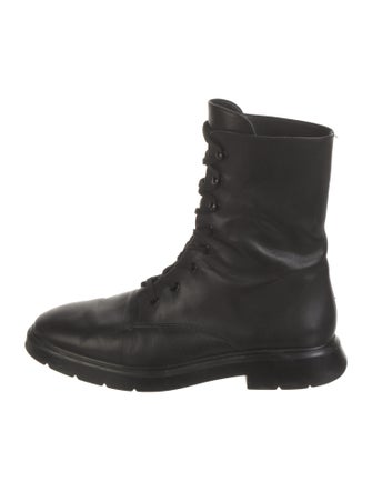 Stuart Weitzman Leather Combat Boots