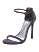 Stuart Weitzman Suede Printed Sandals