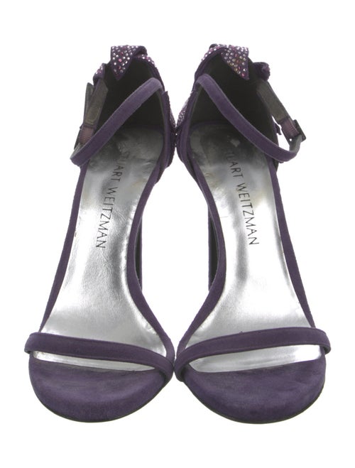 Stuart Weitzman Suede Printed Sandals