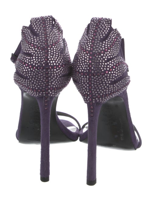 Stuart Weitzman Suede Printed Sandals