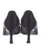 Stuart Weitzman Satin Ruffle Embellishment Pumps