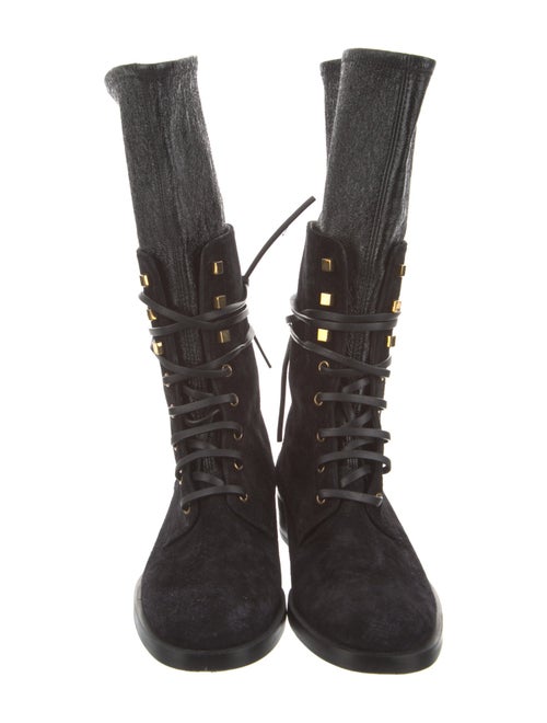 Stuart Weitzman Leather Combat Boots