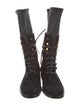 Stuart Weitzman Leather Combat Boots