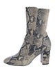 Stuart Weitzman Leather Animal Print Boots