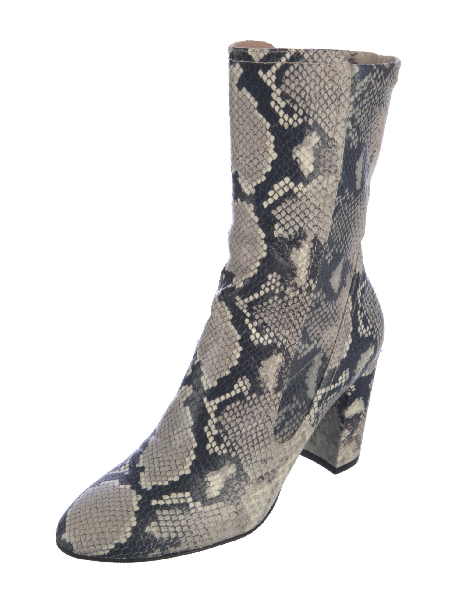 Stuart Weitzman Leather Animal Print Boots