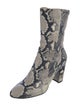 Stuart Weitzman Leather Animal Print Boots