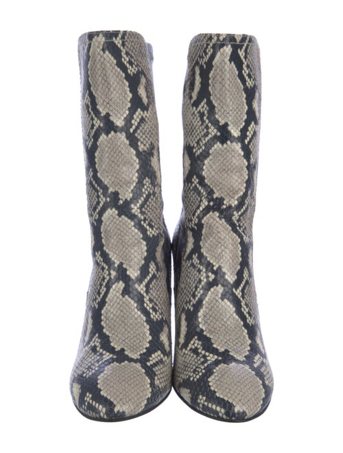 Stuart Weitzman Leather Animal Print Boots