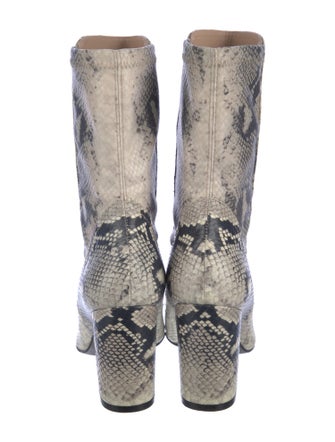 Stuart Weitzman Leather Animal Print Boots