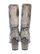 Stuart Weitzman Leather Animal Print Boots