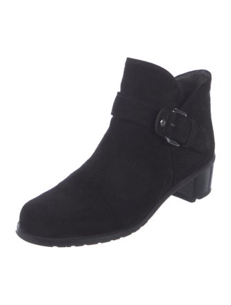 Stuart Weitzman Suede Moto Boots