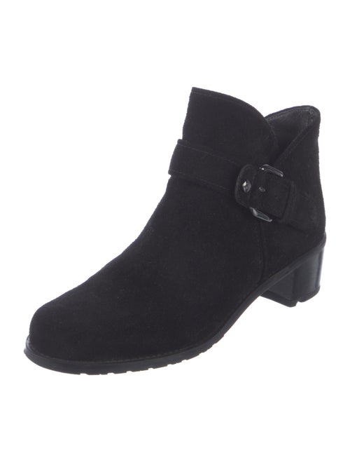 Stuart Weitzman Suede Moto Boots