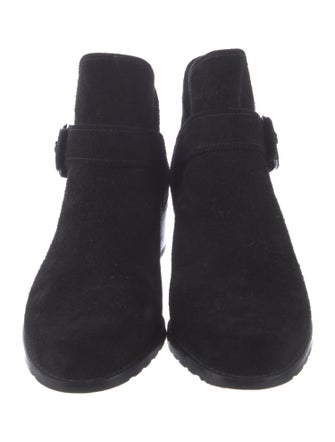Stuart Weitzman Suede Moto Boots