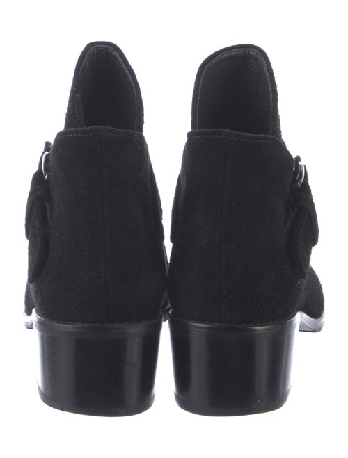 Stuart Weitzman Suede Moto Boots