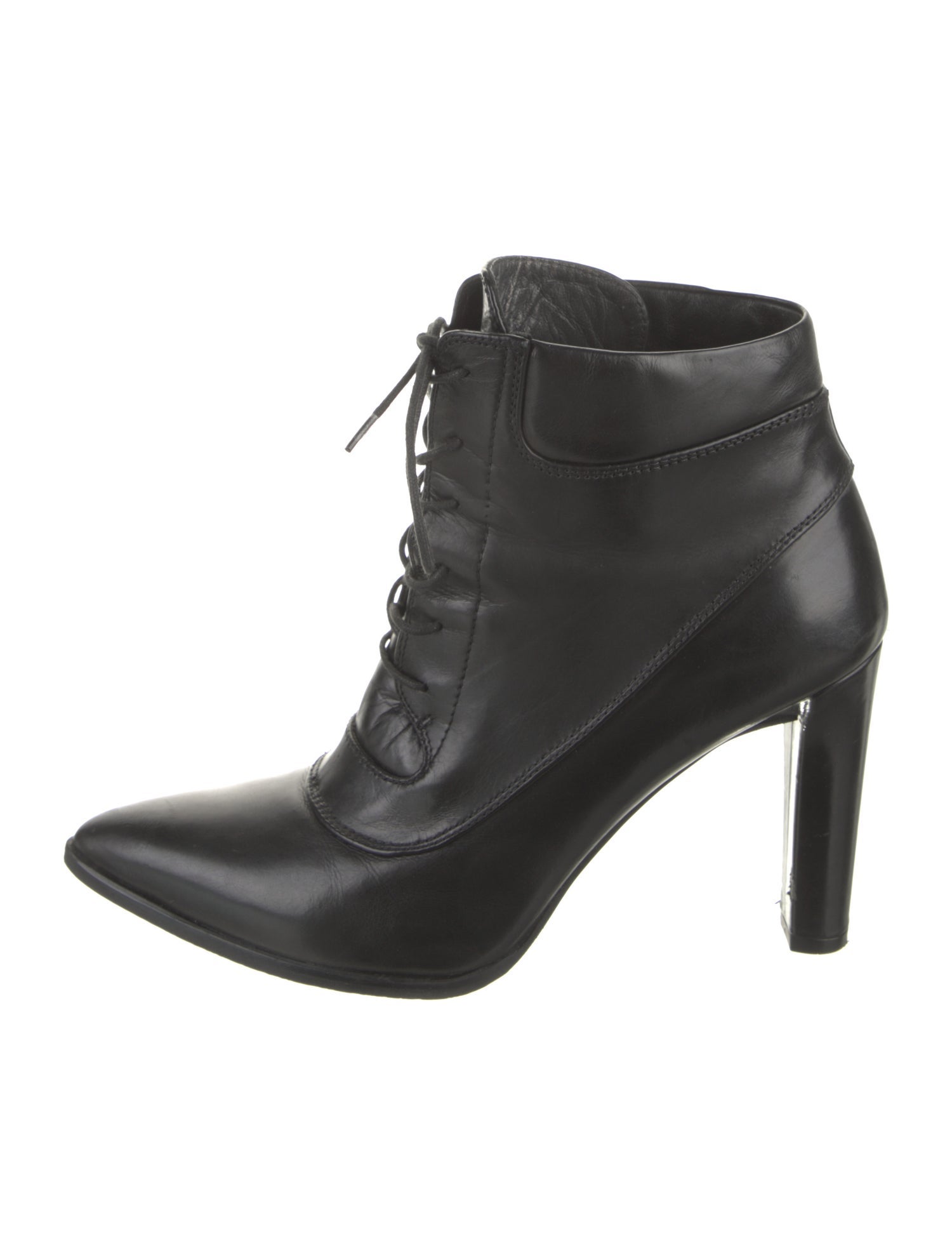 Stuart Weitzman Leather Lace-Up Boots