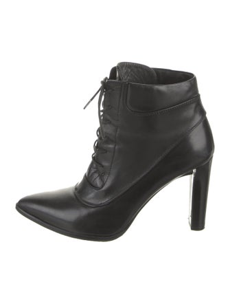 Stuart Weitzman Leather Lace-Up Boots