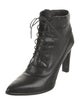 Stuart Weitzman Leather Lace-Up Boots