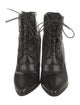 Stuart Weitzman Leather Lace-Up Boots