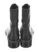 Stuart Weitzman Leather Crystal Embellishments Combat Boots