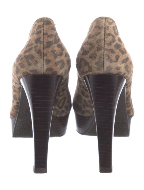 Stuart Weitzman Suede Animal Print Pumps