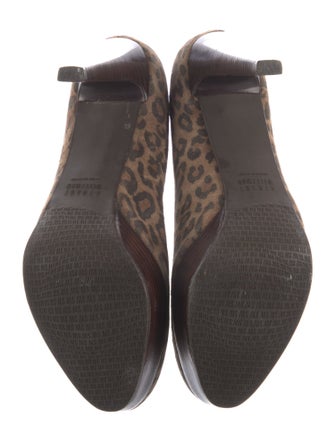 Stuart Weitzman Suede Animal Print Pumps