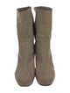 Stella McCartney Vegetarian Suede Studded Accents Boots