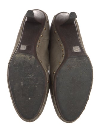 Stella McCartney Vegetarian Suede Studded Accents Boots