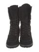 Stuart Weitzman Suede Combat Boots