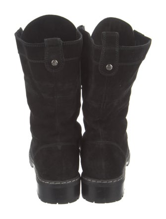 Stuart Weitzman Suede Combat Boots