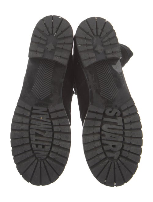 Stuart Weitzman Suede Combat Boots