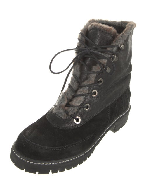 Stuart Weitzman Leather Combat Boots