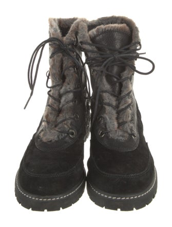 Stuart Weitzman Leather Combat Boots